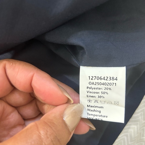 NWT Commense Linen Blend Vest and Shorts Set - Picture 9 of 9